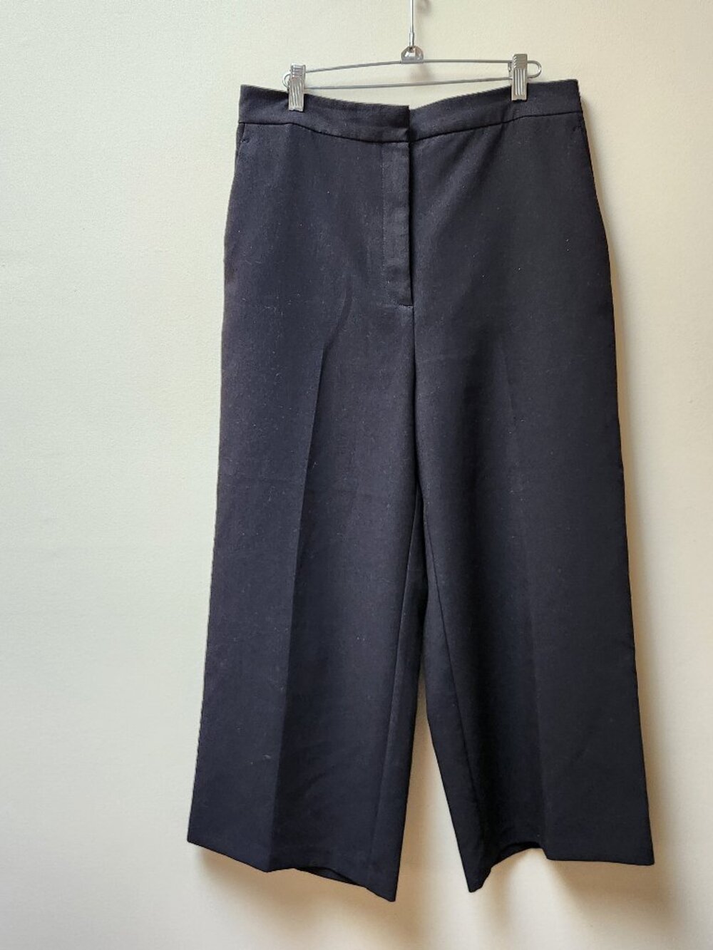 ZARA Black wide leg office pants / xl